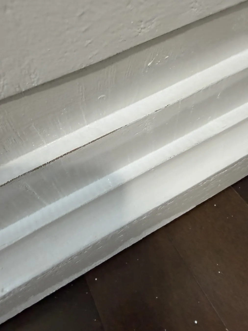 Intentional exposed wear at the edge of the refreshed frame