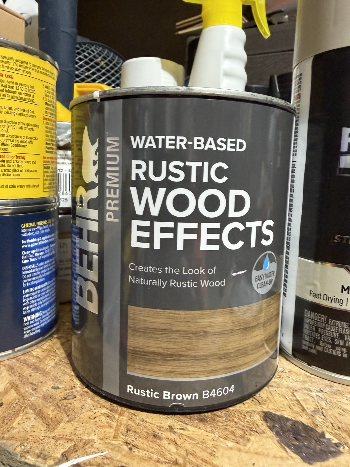 BEHR Rustic Brown Wood Effects stain can