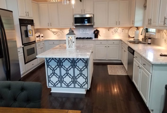 The kitchen in 2018, before the island and other refresh projects.
